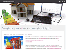 Tablet Screenshot of energiezuinighuis.nl